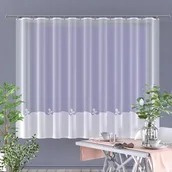 Firany - FIRANKA ŻAKARDOWA METRAŻOWA 618209 160 ZE WZOREM NA SAMYM DOLE - miniaturka - grafika 1