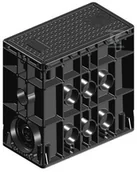 Piorunochrony - Studnia kablowa z poliwęglanu - typ SK-1 Mikro, EK 437, pokrywa tworzywowa w klasie B125, ryglowana, ciężar studni około 7 kg - miniaturka - grafika 1