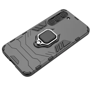Ring Armor etui do Samsung Galaxy S23+ pancerny pokrowiec uchwyt magnetyczny ring czarne - Etui i futerały do telefonów - miniaturka - grafika 6