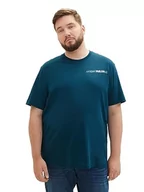 Koszulki męskie - TOM TAILOR t-shirt męski plus size, 21179 – Deep Pond Green, 4XL - miniaturka - grafika 1