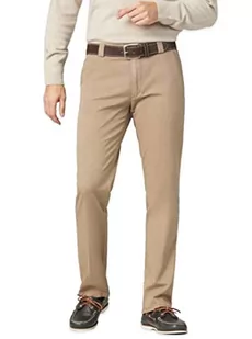 MEYER Męskie spodnie Roma bawełna - 9-316 - Soft Cotton Chino, 33 beżowy, 50 - Spodenki męskie - miniaturka - grafika 1
