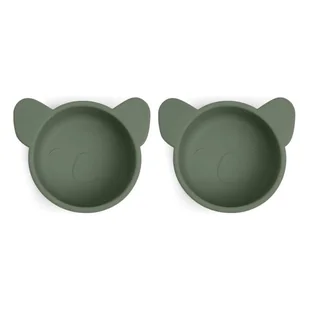 Nuuroo silikonowe miseczki na przekąski 2 szt KOALA Dusty Green - Miseczki i talerzyki dla dzieci - miniaturka - grafika 1
