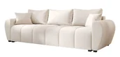 Sofy i kanapy - Kremowa sofa tapicerowana z pojemnikiem na pościel D0-L86 - miniaturka - grafika 1