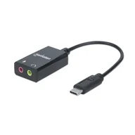 Karty dźwiękowe - Karta Dźwiękowa Manhattan Audio Stereo 2.1 na USB-C - miniaturka - grafika 1