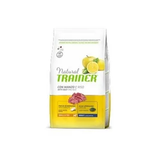 Trainer Natural Dog ADULT SMALL&TOY BEEF AND RICE 7 kg - Sucha karma dla psów - miniaturka - grafika 1