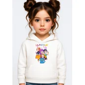 Bluzy dla dziewczynek - BLUZA DZIECIĘCA K-POPOWE ŁOWCZYNIE DEMONÓW HUNTRIX 122-128 Z KAPTUREM - miniaturka - grafika 1