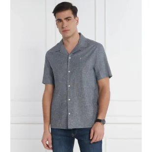Tommy Jeans Koszula | Regular Fit | z dodatkiem lnu - Koszule męskie - miniaturka - grafika 1
