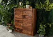 Komody - TORONTO Komoda #238 Palisander lakierowany 100x37x111 cm - miniaturka - grafika 1