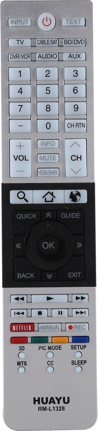 Pilot RTV Toshiba PILOT CT90465 CT-90444 CT90428 3D NETFLIX