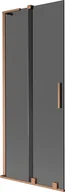 Parawany nawannowe - Mexen Velar L parawan nawannowy 2-skrzydłowy rozsuwany 85 x 150 cm, grafit, miedź szczotkowana - 896-085-003-41-65 - miniaturka - grafika 1