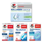 Stawy, mięśnie, kości - Zestaw Doppelherz® dla Aktywnych 4 produkty - miniaturka - grafika 1