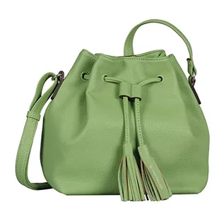 Torebki damskie - TOM TAILOR Damska torba na ramię Camilla (worek), zielona, zielony - grafika 1