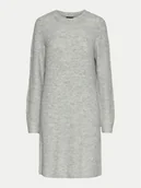 Sukienki - Pieces Sukienka dzianinowa Ellen 17126082 Szary Regular Fit - miniaturka - grafika 1