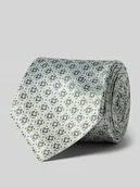 Krawaty i muchy męskie - Krawat z jedwabiu ze wzorem na całej powierzchni (7 cm) - miniaturka - grafika 1