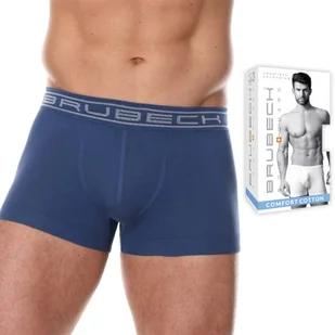 Bokserki męskie bezszwowe BRUBECK BX1005M niebieski - M - Majtki męskie - miniaturka - grafika 1