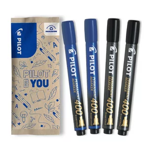 Zestaw 4x Marker permanentny PILOT SCA-400 mix - Markery permanentne - miniaturka - grafika 1