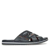 Klapki i japonki męskie - Klapki Rieker 21599-14 Granatowy - miniaturka - grafika 1