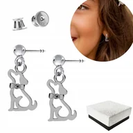 Biżuteria dla dzieci - Kolczyki dla Dziewczynki Piesek Pies Kolczyki dla Dziecka Srebro 925 - miniaturka - grafika 1