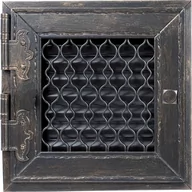 Kratki wentylacyjne - Parkanex Retro pojedyncza grafitowa antyk wyciągana - miniaturka - grafika 1