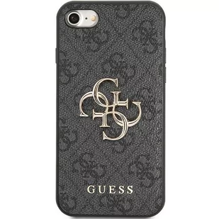 Guess GUHCI84GMGGR iPhone 7/8/SE 2020/ 2022 szary/grey hardcase 4G Big Metal Logo - Etui i futerały do telefonów - miniaturka - grafika 3