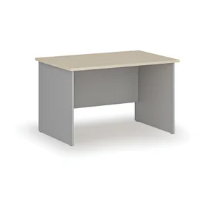 Biurko proste PRIMO GRAY, 1200 x 800 mm, szary/brzoza - Biurka - miniaturka - grafika 1