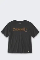 Koszulki męskie - Koszulka Carhartt Script Graphic Tencel Black - miniaturka - grafika 1