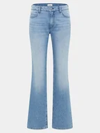 Spodnie damskie - Mustang Jeansy Crosby 1014798 Niebieski Straight Fit - miniaturka - grafika 1