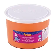 Zabawki kreatywne - Farba do malowania palcami, pomarańczowa, - miniaturka - grafika 1