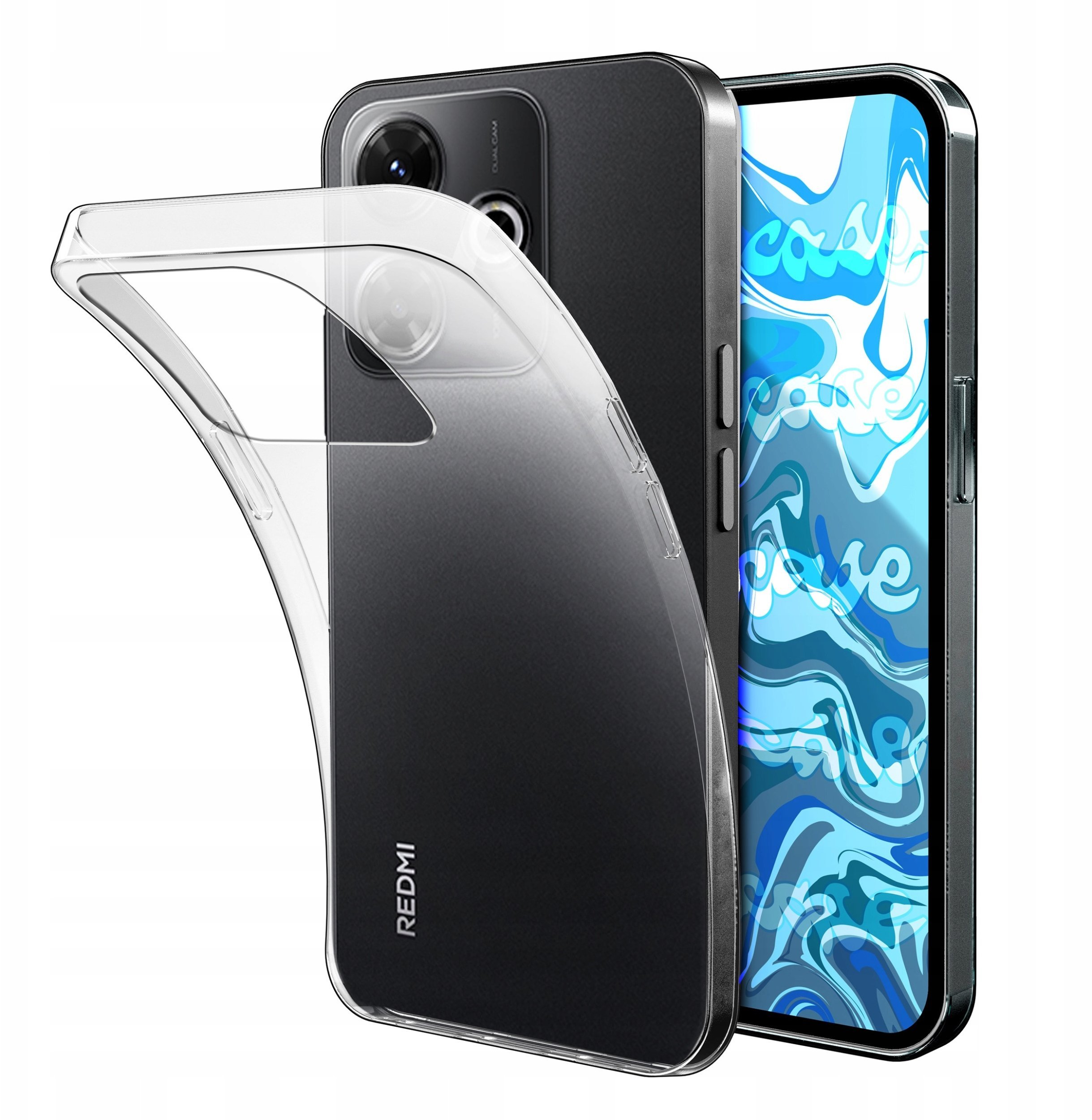 Etui Do Xiaomi Redmi 13X Przezroczyste, Silikonowe, Obudowa, Ochronne