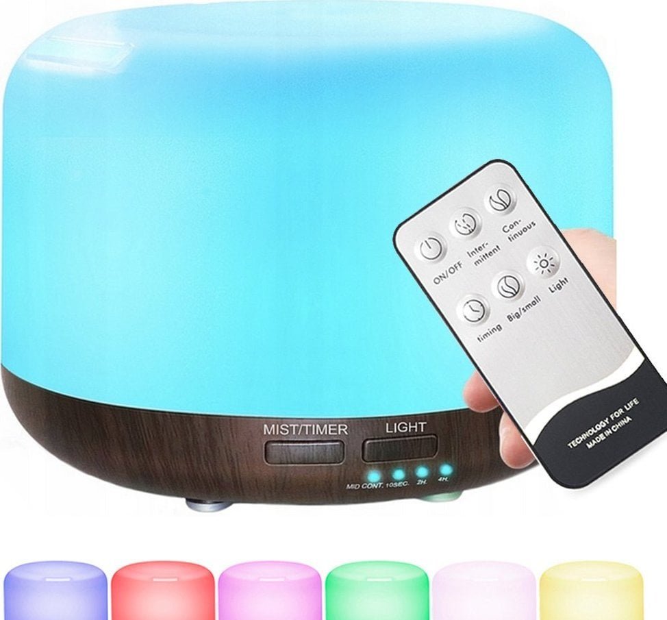 Nawilżacz powietrza Verk NAWILŻACZ POWIETRZA DYFUZOR AROMATERAPIA PILOT RGB