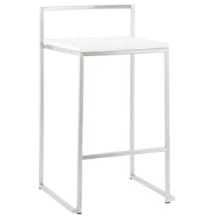 Hoker KOKOON DESIGN Mero 2, biały, 76,5x41x44 cm - Taborety i hokery - miniaturka - grafika 1