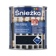 Farby do metalu - Śnieżka Gruntoemalia Na Rdzę struktura metaliczna czarna 650 ml - miniaturka - grafika 1