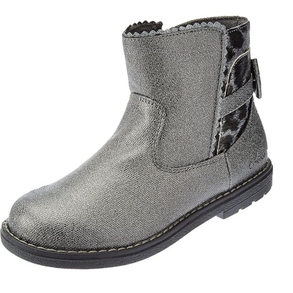 Buty dziecięce Chicco botki zasuwane srebrne-23