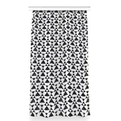 Zasłony - Zasłona gotowa wzór 150x280 Czarno białe trójkąty, Fabricsy - miniaturka - grafika 1