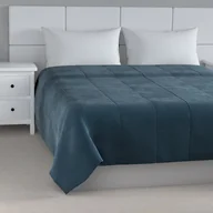 Narzuty - Dekoria Narzuta pikowana w pasy Velvet 260 x 240 cm pruski błękit szer.260 × dł.240 cm Velvet Narzuta pikowana w pasy Velvet 260 x 240 cm pruski błękit szer.260 × dł.240 cm Velvet - miniaturka - grafika 1