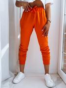 Spodnie sportowe damskie - Spodnie damskie dresowe FITS pomarańczowe Dstreet UY0583z - miniaturka - grafika 1