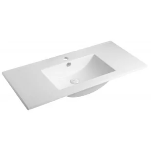 Uptrend Neva umywalka 100x46 cm prostokątna biała UP4530-1000 - Umywalki - miniaturka - grafika 1