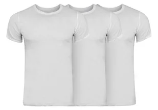 Calvin Klein Trzypak 3 Pary Koszulka T-Shirt S/S Crew Neck 3Pk White Nb4011E 100 S - Koszulki męskie - miniaturka - grafika 1