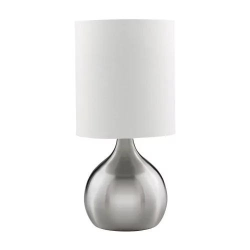 Searchlight Lampa stołowa Touch 3923, srebrna satynowana