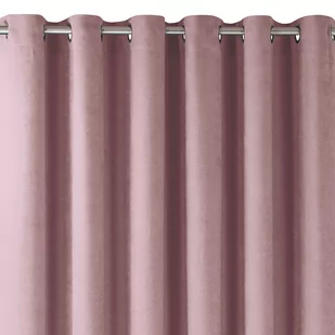 Zasłona MILANA kolor różowy styl klasyczny srebrne przelotki metalowe srebrne szenila 140x245 homede - CURT/HOM/MILANA/CHENILLE/ - Zasłony - miniaturka - grafika 1