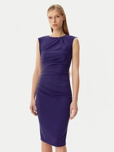 Rinascimento Sukienka koktajlowa CFC0122548003 Fioletowy Regular Fit - Sukienki - miniaturka - grafika 1