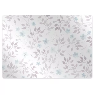 Mata pod fotel ochrona paneli Gałązki z liśćmi 100x70 cm - Podnóżki, podpórki, podkładki - miniaturka - grafika 1