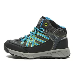 Regatta Unisex dziecięce buty trekkingowe Samaris Mid Jnr, szary - szary Briar Frblue - 34 EU - Buty dla chłopców - miniaturka - grafika 1