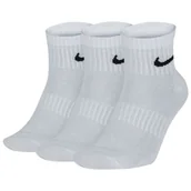 Skarpetki męskie - Skarpety Nike Everyday Lightweight Ankle SX7677 100 białe 3-pak - miniaturka - grafika 1