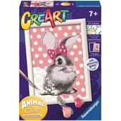 Zabawki kreatywne - Ravensburger CreArt dla dzieci Słodki króliczek 442546 - miniaturka - grafika 1