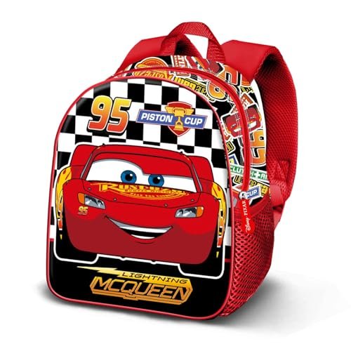 Disney Cars 3 Racer-Elite plecak 3D, czerwony, 25 x 30 cm, pojemność 7 l, Czerwone samochody 3, Jeden rozmiar, Plecak Elite 3D