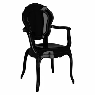 Intesi Krzesło Queen Arm czarne - Krzesła - miniaturka - grafika 1