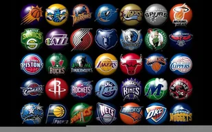 PODKŁADKA POD MYSZ Nadruk 22x18 cm NBA Logo Wszystkie Drużyny TEAM Prezent - Podkładki pod mysz - miniaturka - grafika 1