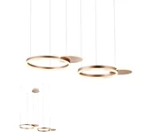 Lampy sufitowe - Redo 01-2607 - LED Żyrandol ściemnialny na lince SIGUA LED/99W/230V 3000K brązowy - miniaturka - grafika 1