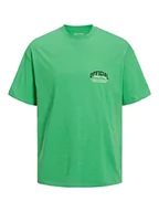 Koszulki męskie - JACK & JONES Jorbrink Studio Back Tee Ss Crew Neck T-Shirt męski, zielony, S - miniaturka - grafika 1